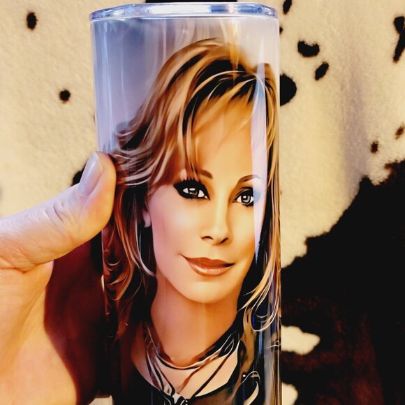 Reba McEntire 20oz Skinny Tumbler Insulated Cup - Picture 12 of 16
